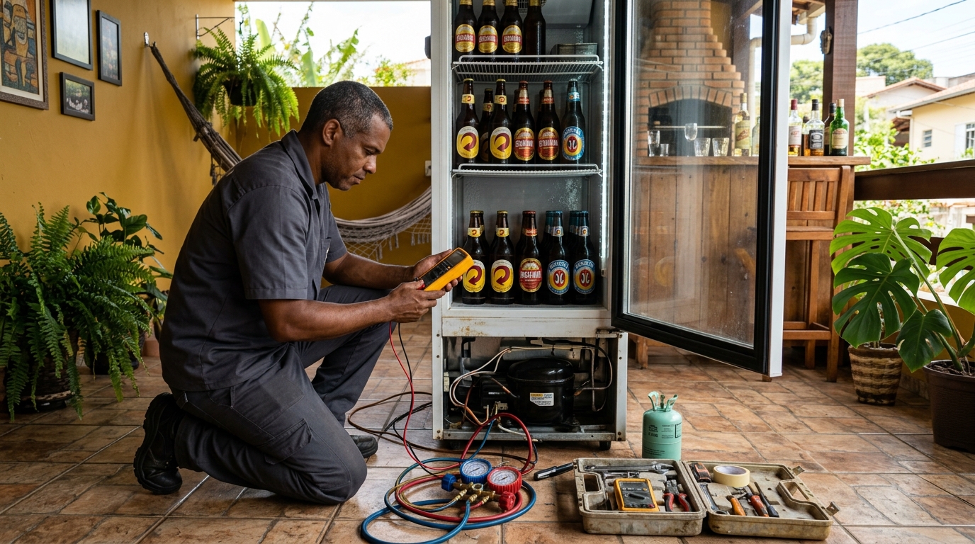 Conserto de placa eletrônica de cervejeira em Zona Sul‑SP