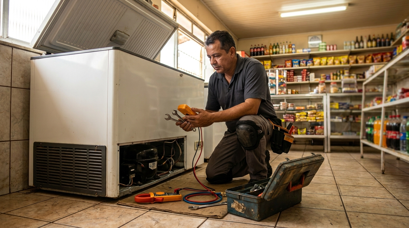 Técnico de conserto de freezer em residência em Zona Sul‑SP